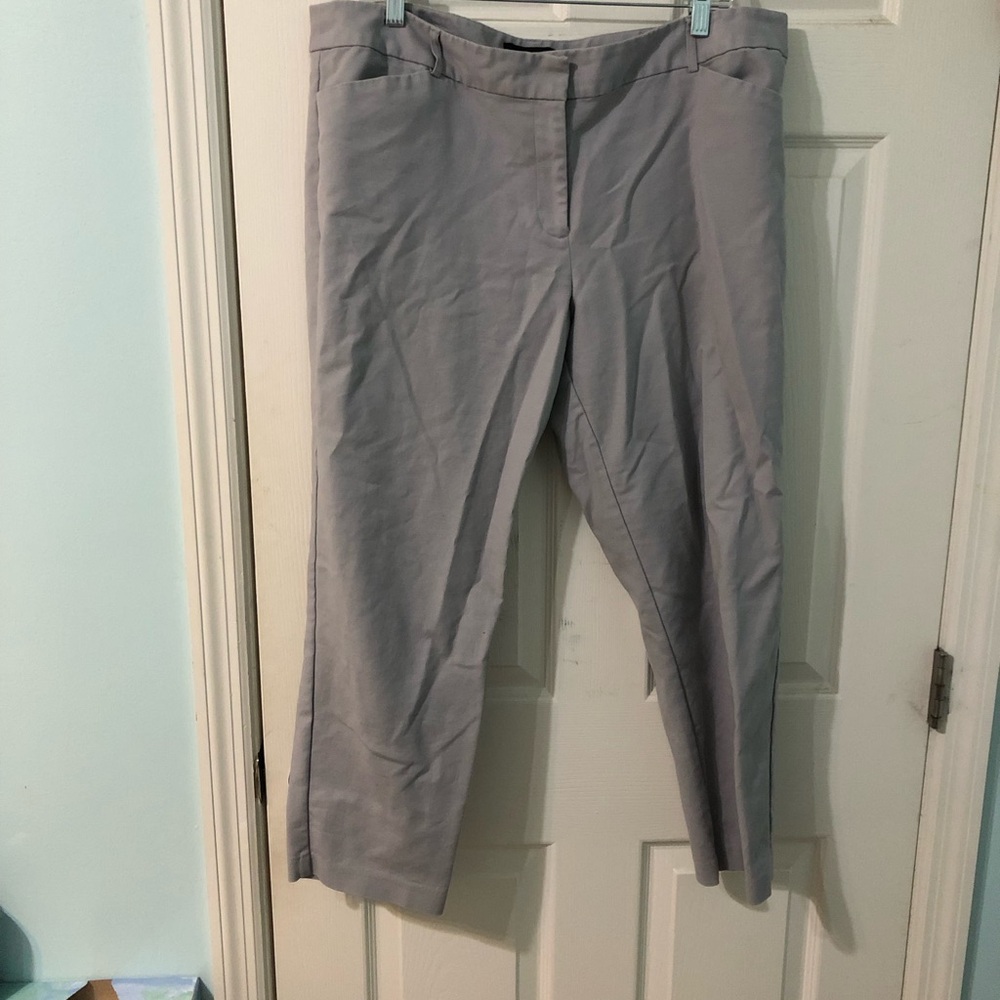 Liz Claiborne Classic Gray Ankle Trousers